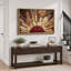 «Western Wood Effect Landscape Brown Sun Rays», impression rustique sur toile encadrée-93389054-119598450-93389053