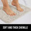 Tapis de bain 24 x 17 po, chenille épaisse et absorbante douce, tapis en microfibre à séchage rapide sur envers en caoutchouc, tapis lavables à la machine pour plancher de douche, tapis de bain pour salle de bain-727797223