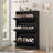 Fluted Shoe Cabinet with 3 Flip Drawers, Slim Entryway Shoe Storage Organizer with Adjustable Shelves-1331894391