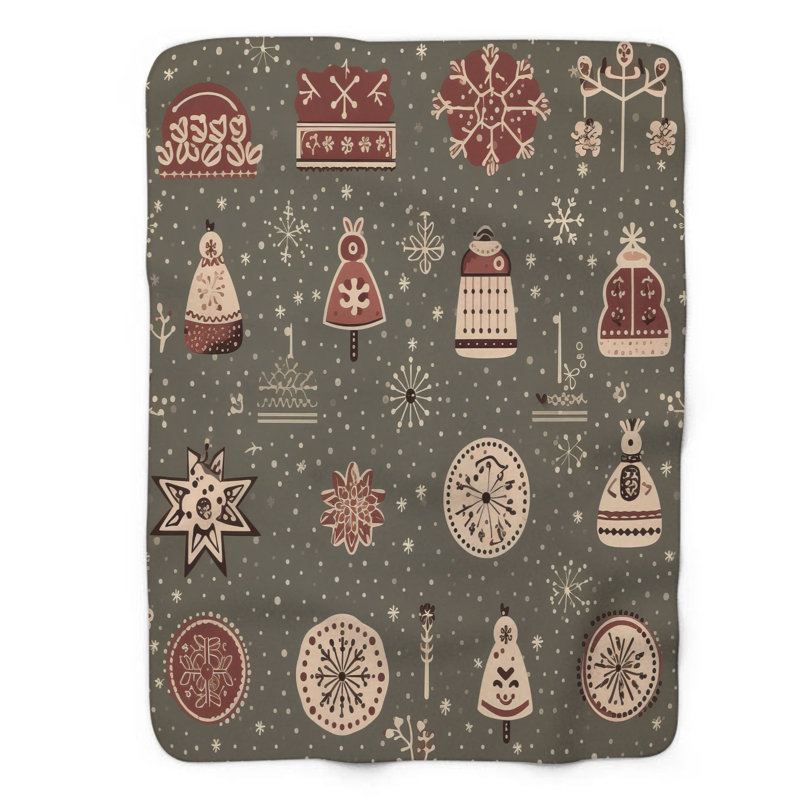 Snowfall Flecks - 1 Piece Premium Blanket, 60" W x 80" L