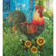 Pieu de jardin de ferme - coq