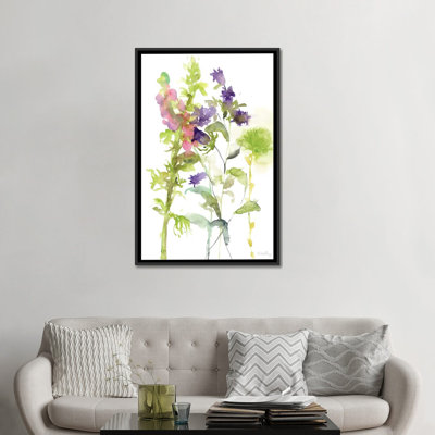 «Watercolor Floral Study I», reproduction d'art sur toile
