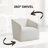 Nice Modern Upholstered Barrel Armchair, 360° Swivel-840522058