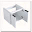Meuble-lavabo 24 po à fermeture en douceur avec lavabo - fixation murale - petite salle de bain