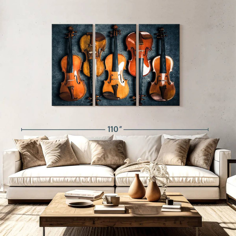 Abarca Violin Collection, 48" H x 74" W