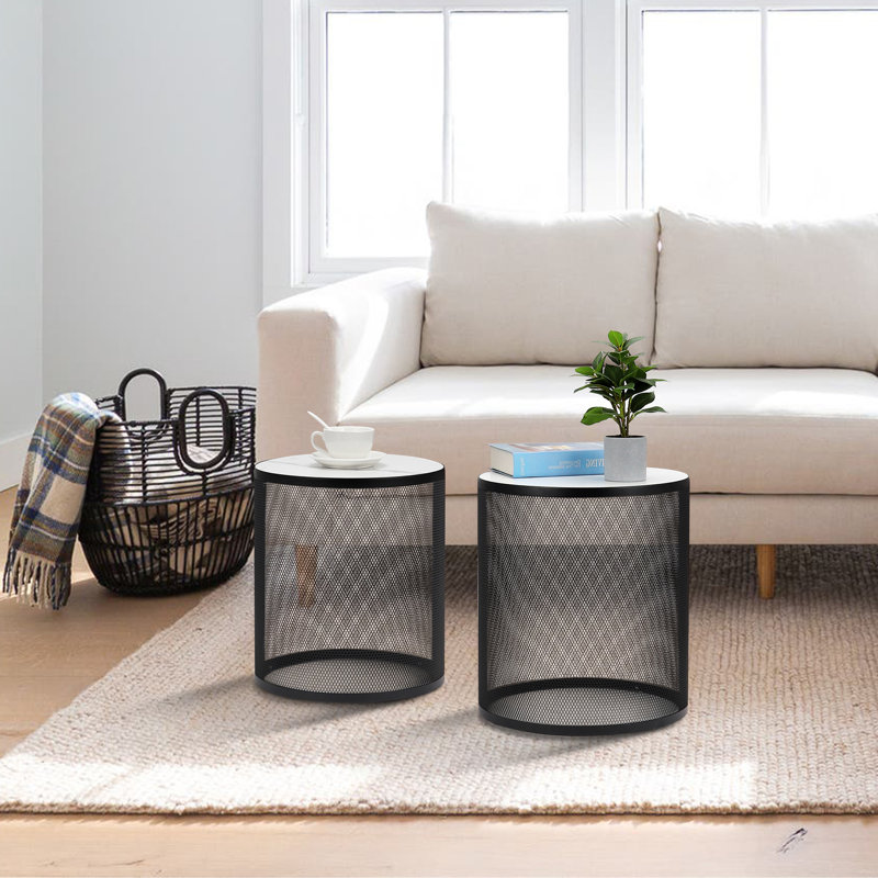 Wesley Nesting Small Round End Table