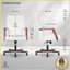 Chaise de bureau à dossier moyen Finch Neo One, velours doux, assise à coussin moyen, accoudoirs rembourrés en bois-1750554426