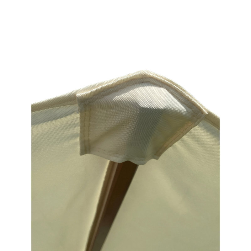 Pritesh Replacement Canopy/Pole for 9ft x 8 Rib Umbrella, Natural