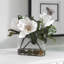 Centre de table magnolia dans un vase