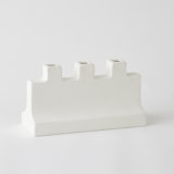 Icon Wide Vase-Matte White-Lg