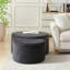 Ensemble de 2 tables basses gigognes pour le salon, ensemble de 2 tables basses rondes en mousse pour le salon, repose-pieds avec table d'appoint ronde moderne en mousse, sans assemblage-129682139