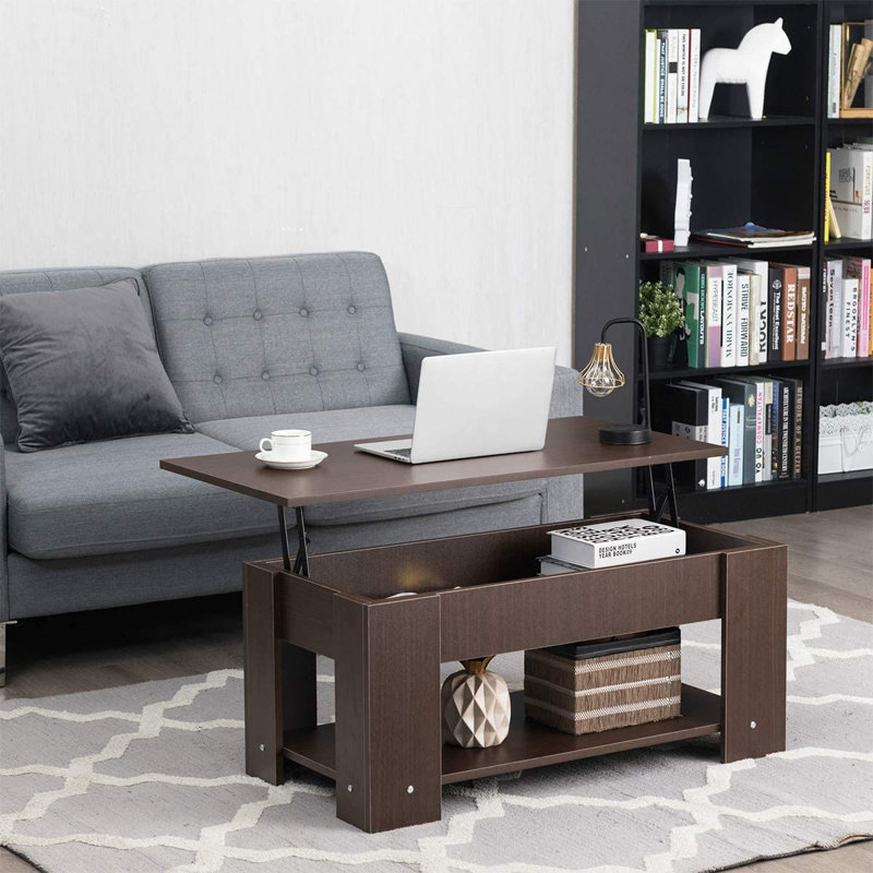 Alexander Lift Top Four Leg Coffee Table with Storage, Coffee