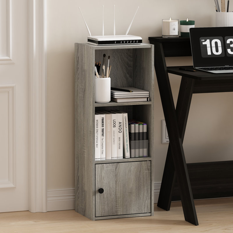 Bibliothèque standard Aagam, (3 tablettes) H 32 po x l 12 po x P 10 po, Chêne