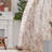 Neacsa Linen Semi Sheer Peony Flower Patterned Rod Pocket Curtain Pair-48053923-27720682