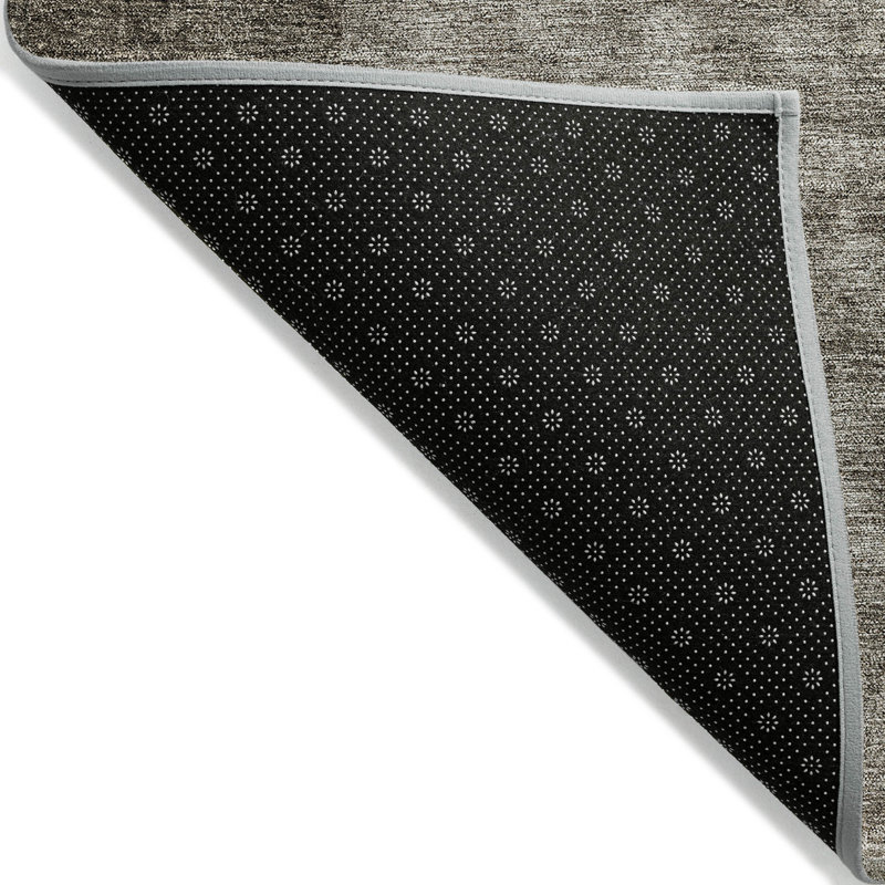 Tapis intérieur / extérieur ombré lavable brun / ivoire 9 'X 12' Taupe