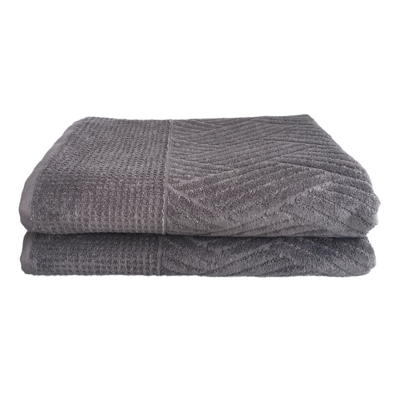 Charlbury Turkish Cotton Bath Sheet Towel Set, Steel