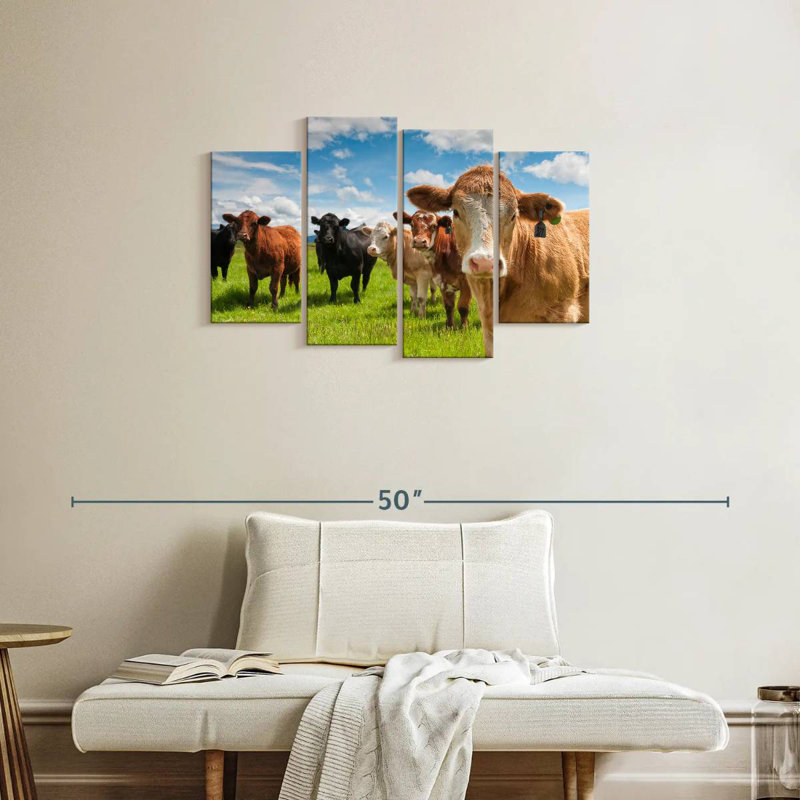 Candides vaches Highland, H 22 po x l 36 po