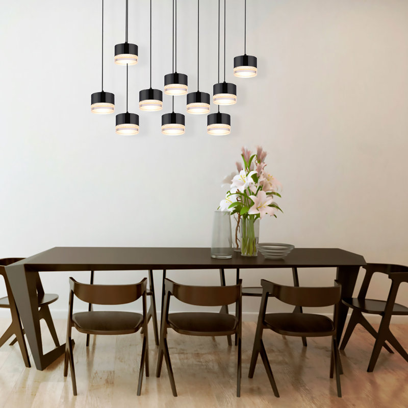 Barnsdall 10 - Light Cluster Pendant, Matte Black