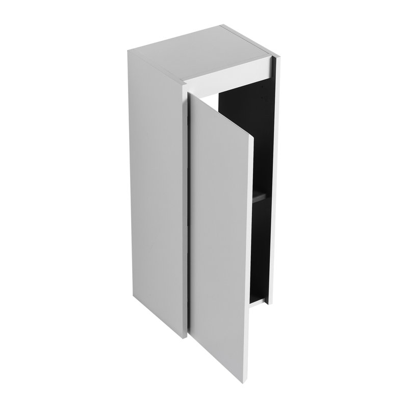 Armoire de salle de bain moderne 12 po, fixation murale, portes à fermeture douce, unité intérieure spacieuse 12 po, attrait
