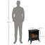 Coffman Belfry Heating 37cm W Black Electric Stove