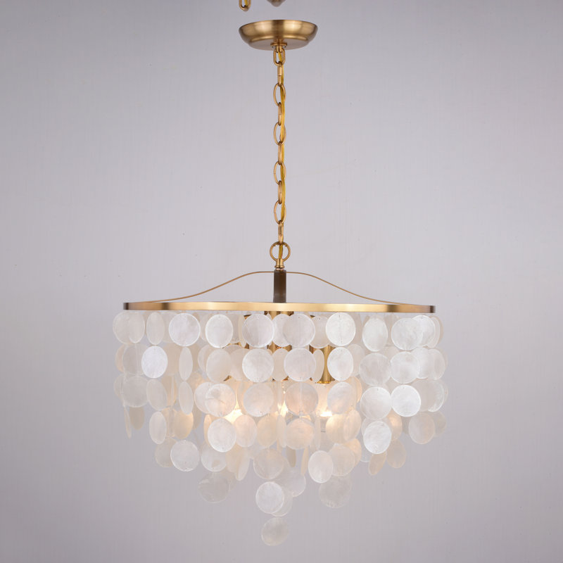 Icarus 3 - Light Dimmable Tiered Chandelier, Natural Brass