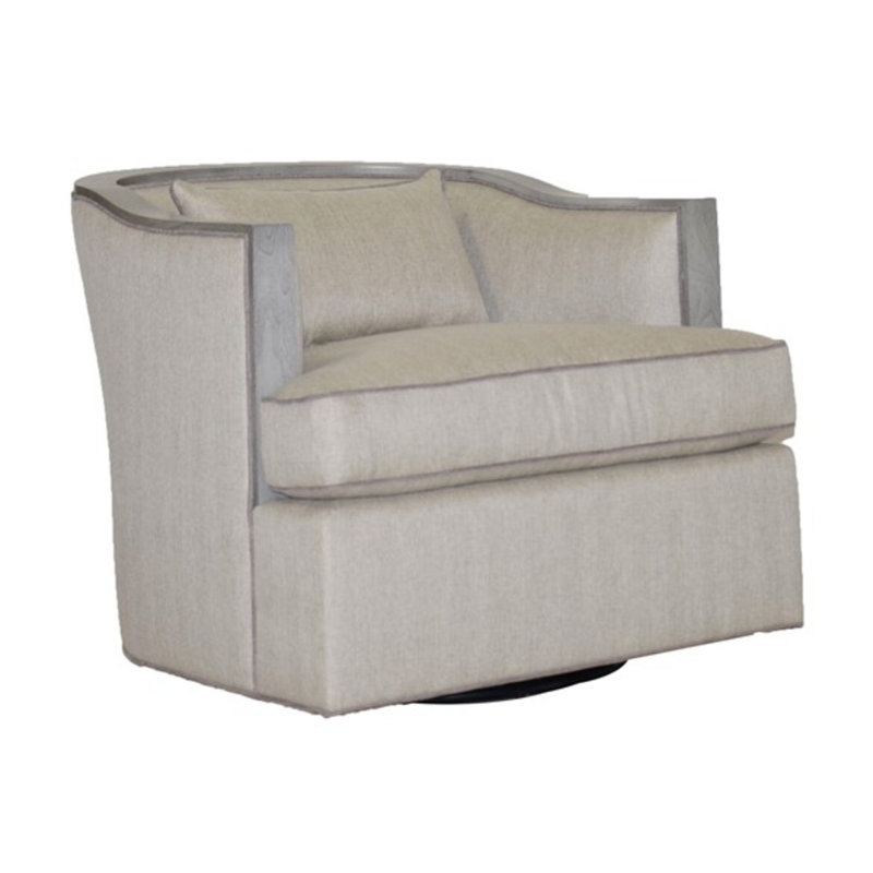 Burlingame Swivel Barrel Chair, Havana, Impala Storm