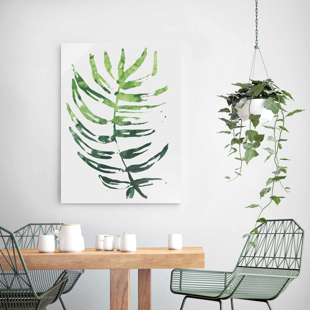 Glasbild Tropical Leaves Aquarell I