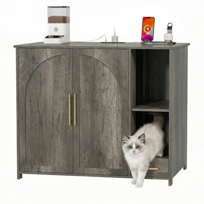 Hidden Cat Litter Box Enclosure Furniture