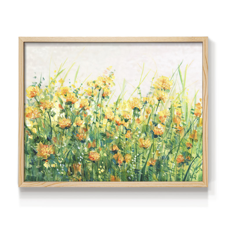Garden in Bloom IV - Reproduction encadrée - Restickable, H 8 po x l 10 po, Naturel