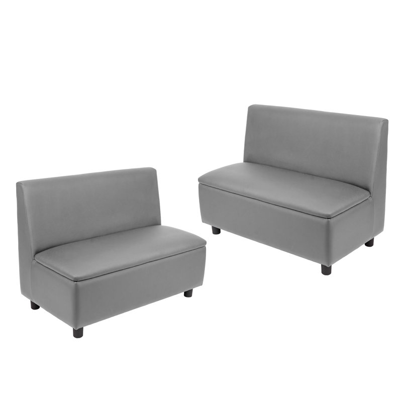 Kid Comfort Collective Modular Sofas, 2-Pack - Gray, Gray