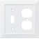 Classic Architecture 2-Gang Duplex Outlet / Toggle Light Switch Combination Wall Plate