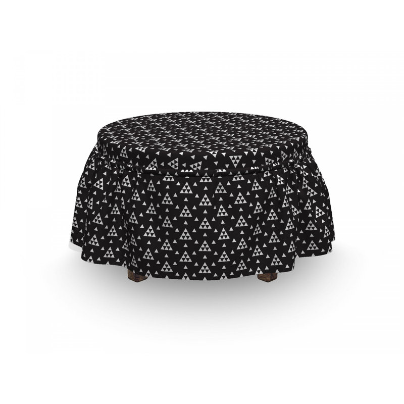 Housse pour repose-pieds repeating tiny triangles