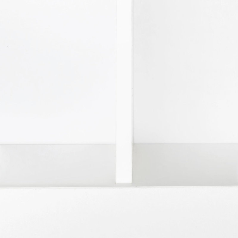 Bureau d'ordinateur à domicile avec huche, Blanc