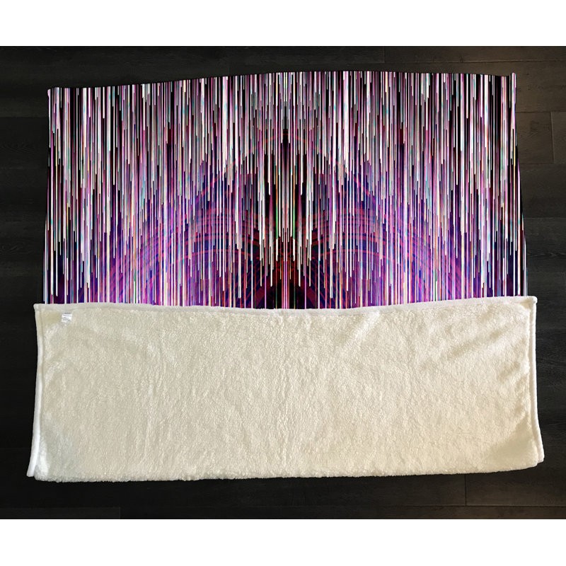 Plain Weave / Muslin Throw Blanket,  Digital Rainfall