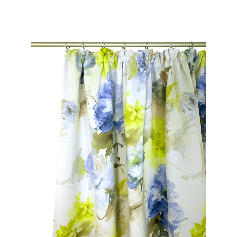 Bartling Room Darkening Curtain Single Panel, Blue, 145cm Width x 245cm Drop