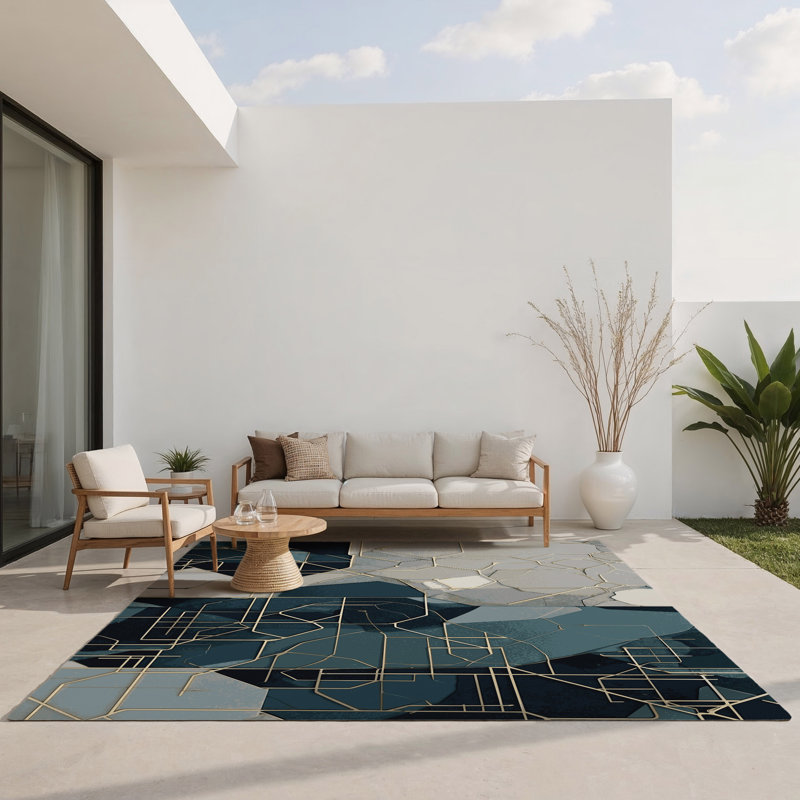 Nova Rays Indoor And Outdoor Area Rug, Rectangle 8' x 10'