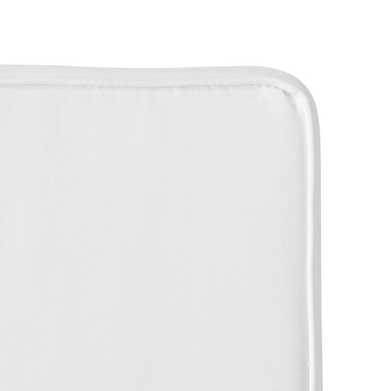 Coussin de siège/dossier d’extérieur en tissu Stella, Blanc
