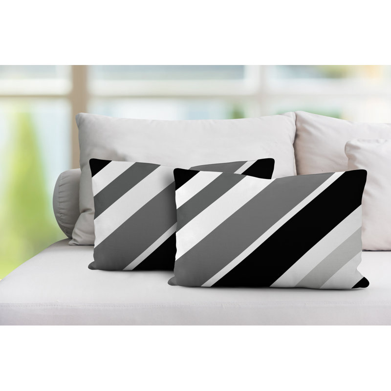 Coussin lombaire intérieur / extérieur Manda, Noir