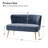 Euclid 47" Velvet 2-Seat Armless Loveseat-835275393