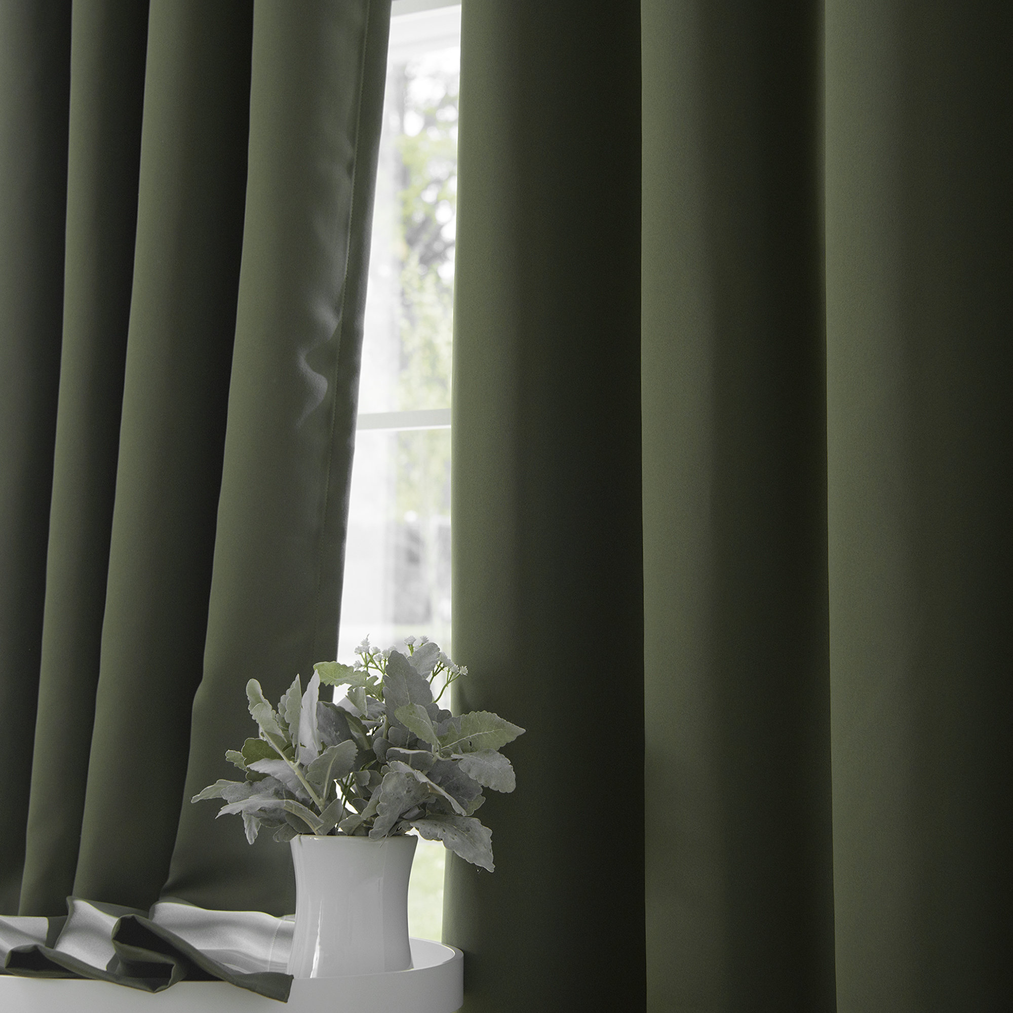Schaeffer Blackout Curtain, Gray, 52" W x 63" L