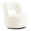 Fauteuil d'appoint rond et confortable avec rotation à 360° - Idéal pour les chambres d'enfants - Revêtement doux pivotant - Confort optimal dans la chambre
