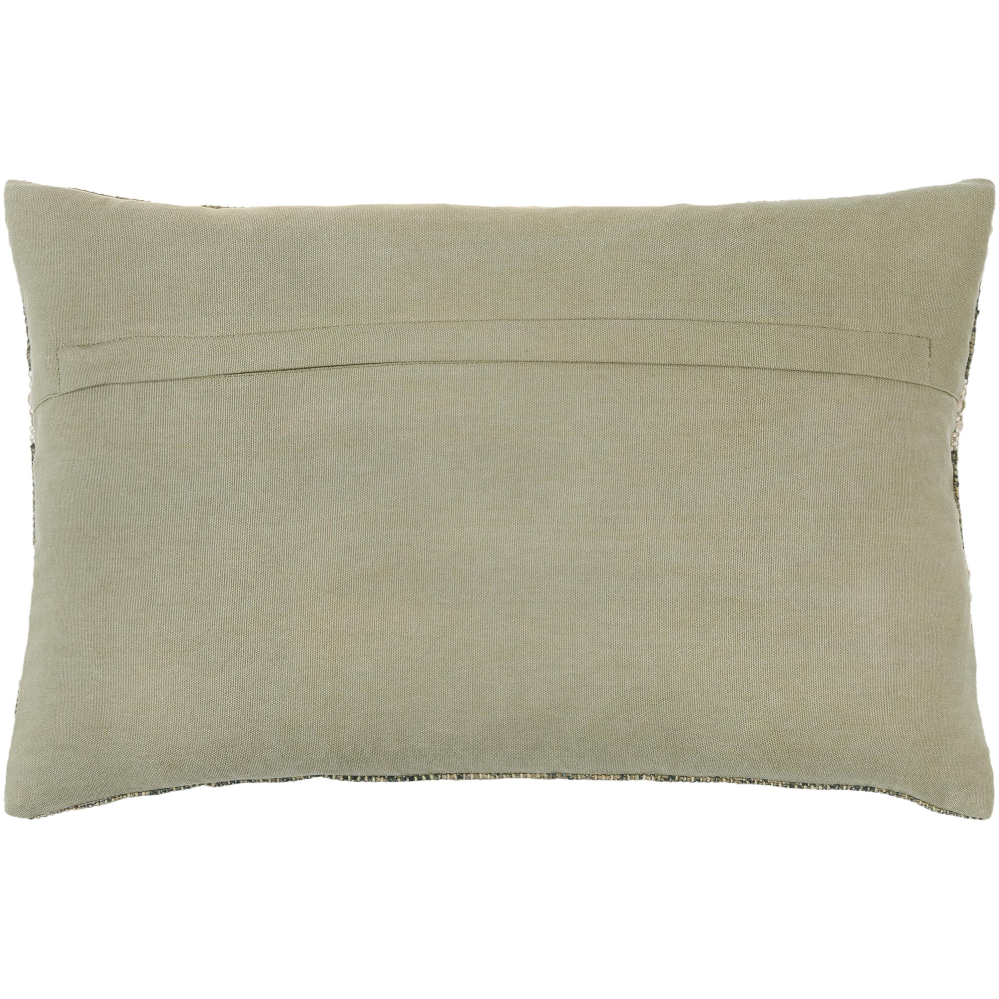 Striped Linen Throw Pillow, Polyester/Polyfill, 13" x 20", Rectangular