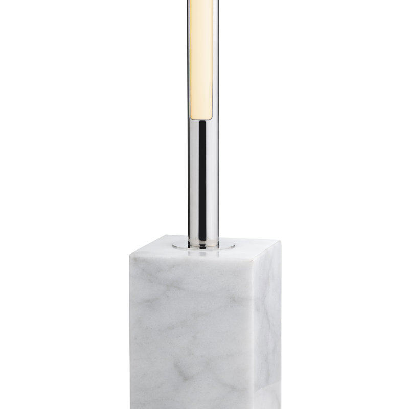 29.25" Marble Table Lamp With  Shade