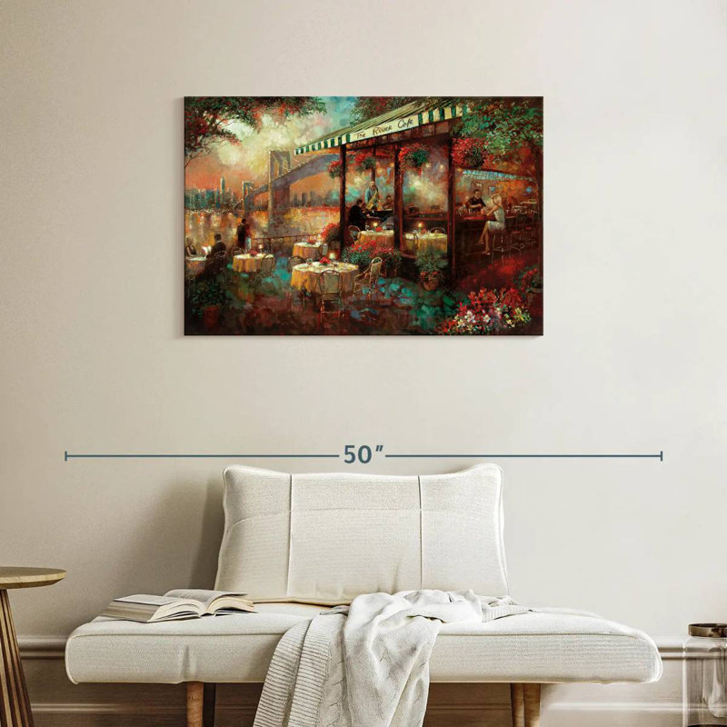 Yarlin The River Cafe, 24" H x 36" W