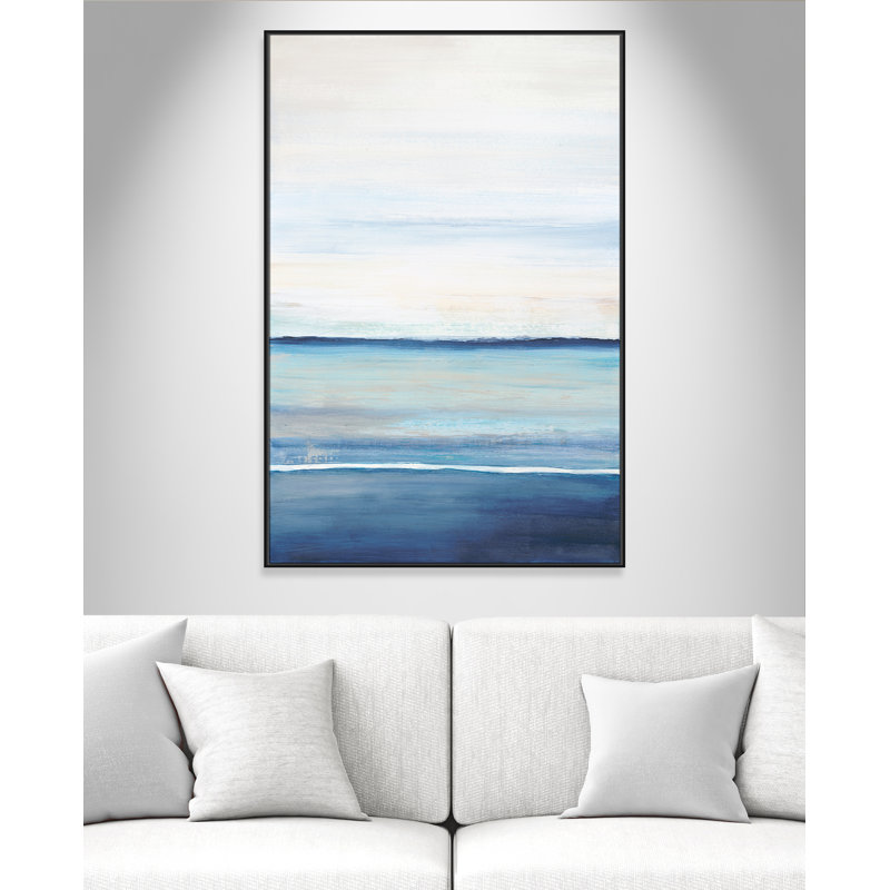 Distant Whispers by Filippo Ioco, Black Framed Canvas, 61.5" H x 41.5" W x 2" D