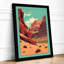 Canyon at Horizon Modern - Framed Print-1026655468-1026655469