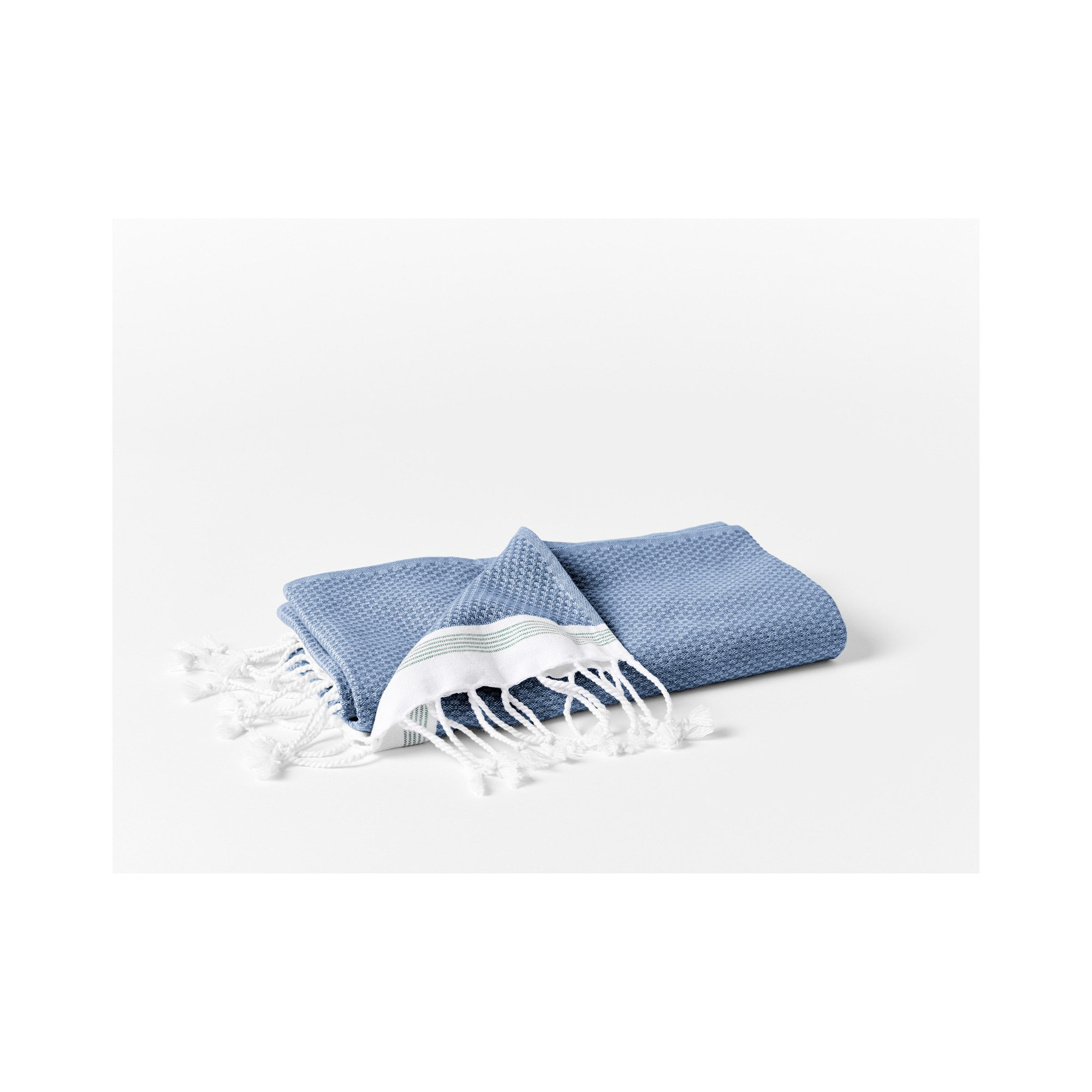 Mediterranean Organic Bath Towel, Bath Sheet, Lake /Sea Spray Stripe