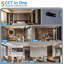 Paquet de 12 luminaires de plafond minces minimalistes modernes avec 5CCT sélectionnables et mode veilleuse ambre-129770330-129770331
