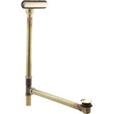 Clearflo Slotted Overflow Brass Bath Drain