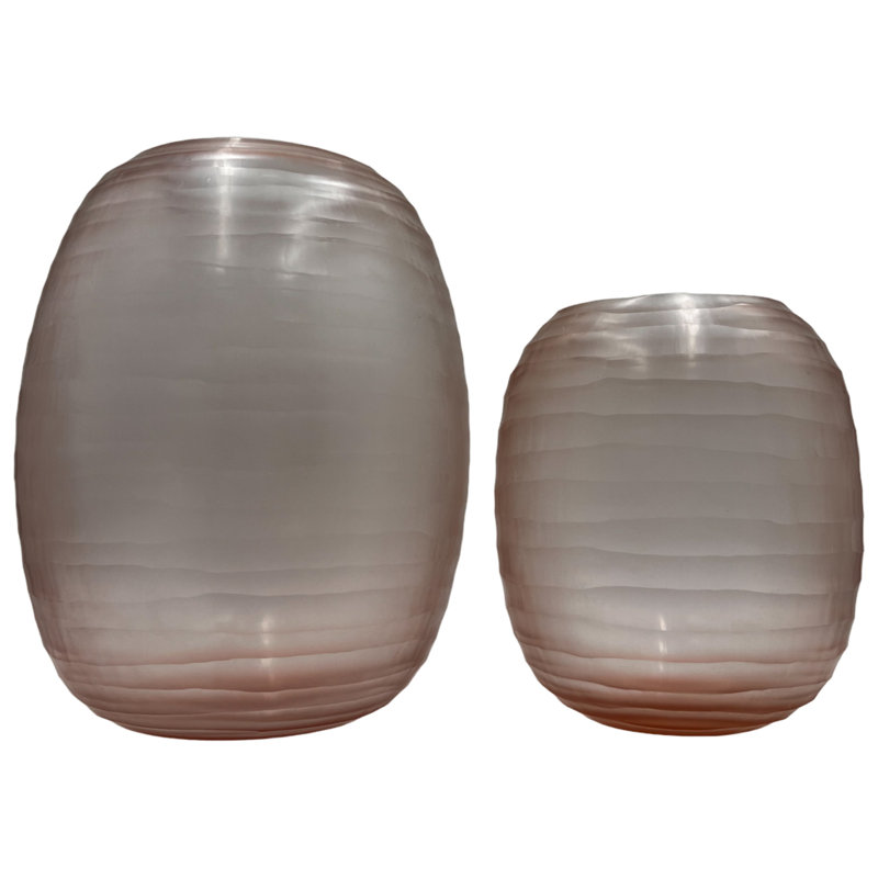 Vase de table en verre fabriqué à la main Nestore